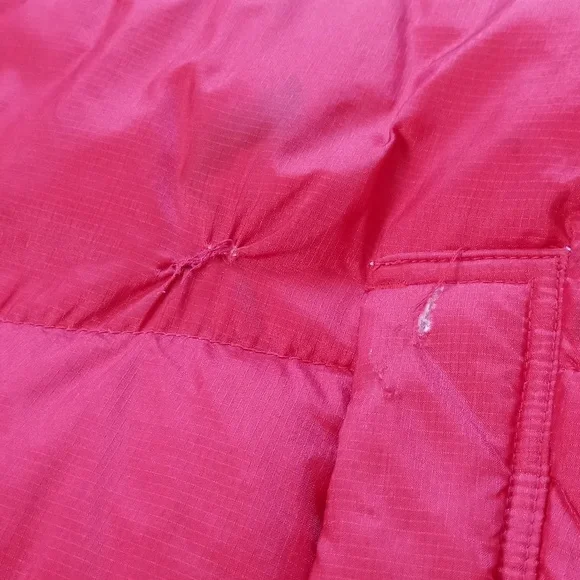 Vintage 90s Tommy Hilfiger Goose Down Puffer Jacket RED - Picture 4 of 14